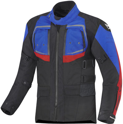 Berik Safari Pro Waterproof 3in1 Motorcycle Textile Jacket#color_black-red-blue