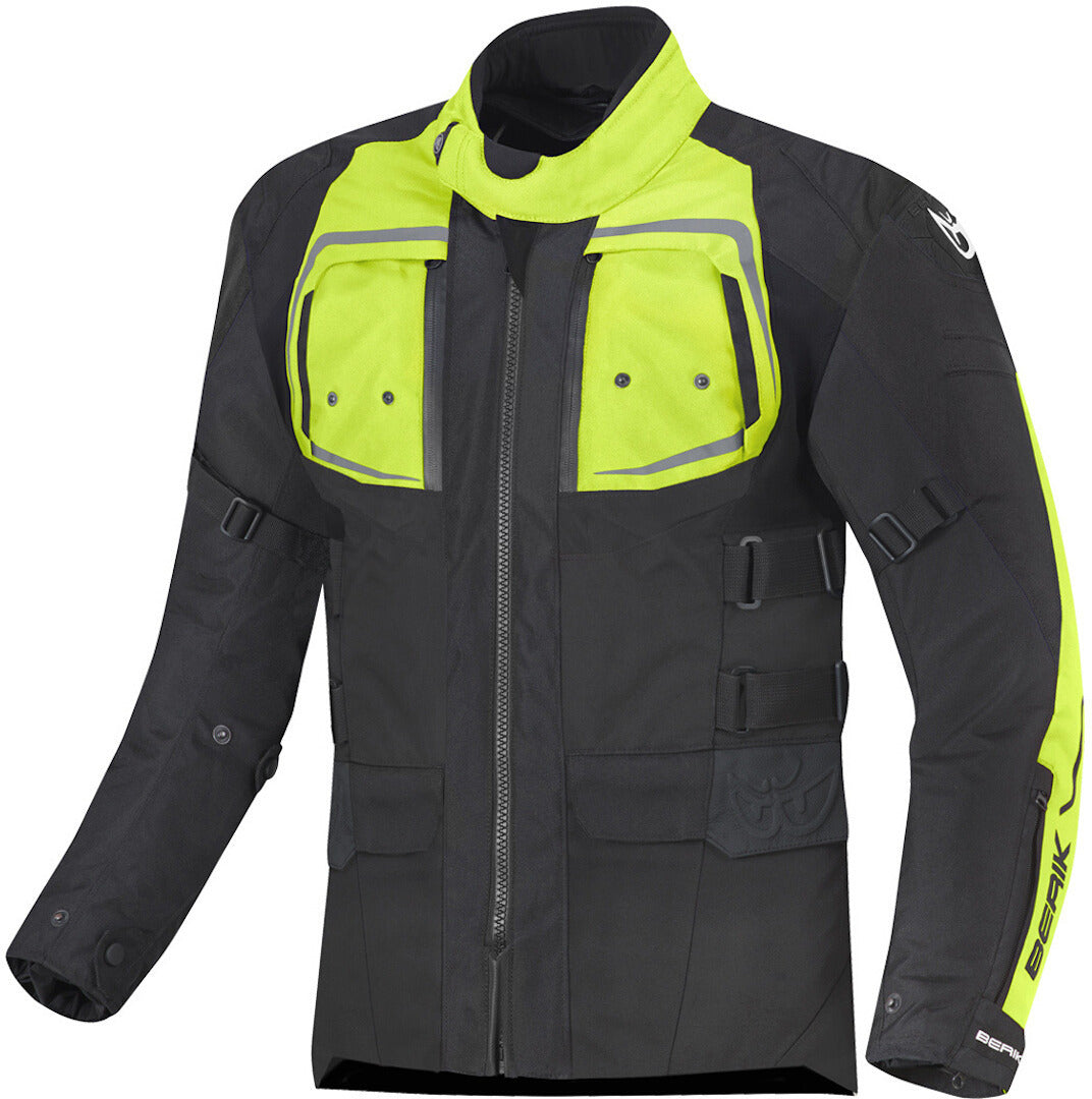 Berik Safari Pro Waterproof 3in1 Motorcycle Textile Jacket#color_black-yellow