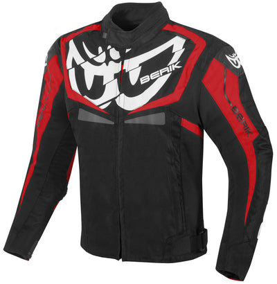 Berik Radic Evo Waterproof Motorcycle Textile Jacket#color_black-red