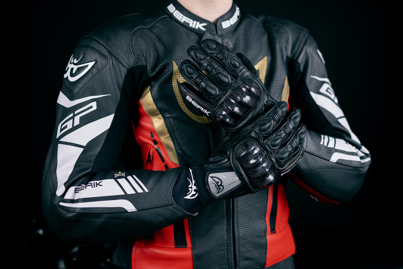 Berik Namib Motorcycle Gloves#color_black