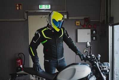 Berik X-Speed Air Motorcycle Textile Jacket#color_black-white-fluo-yellow