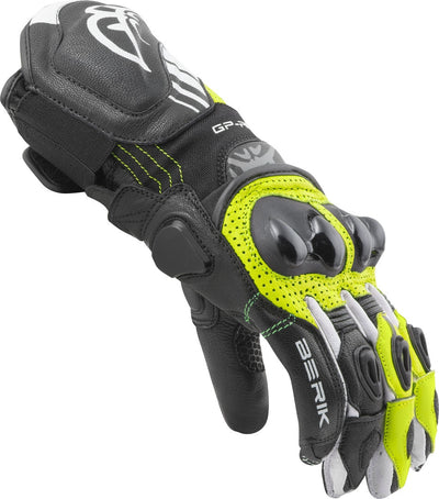 Berik Spa Evo Motorcycle Gloves#color_black-yellow