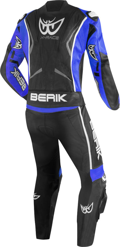 Berik Zakura Evo perforated 2-Piece Motorcycle Leather Suit#color_black-blue